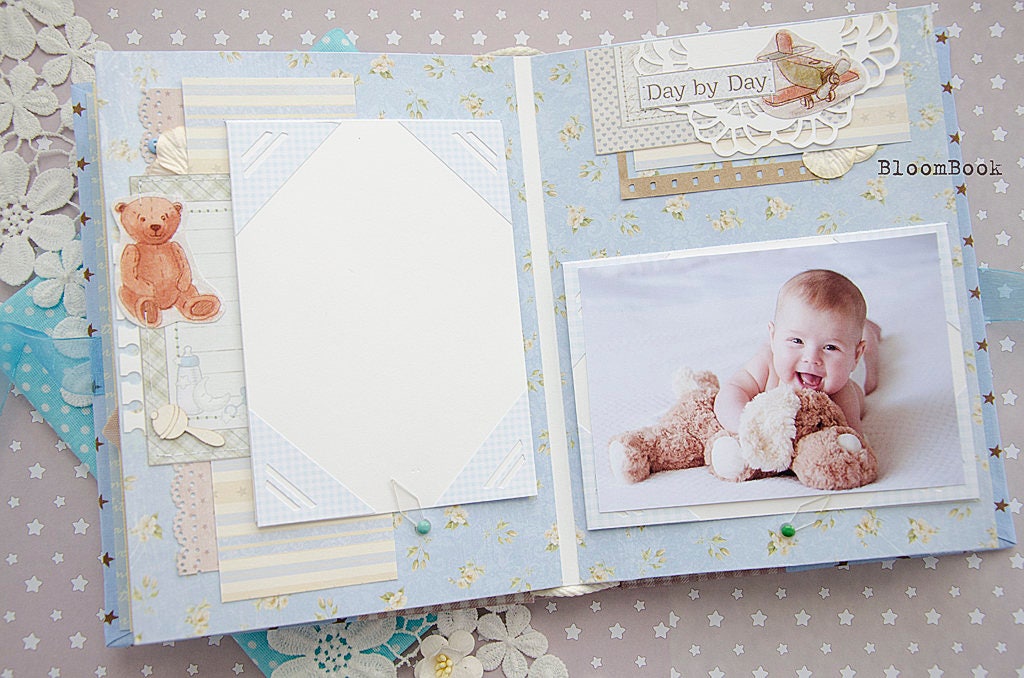 Baby Boy Photo Album Personalized Baby's First Year Photo Etsy