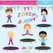 Trampoline clipart, Trampoline Party clipart, Jump clipart, Trampoline clip art, Trampoline kids clipart, Commercial License Included