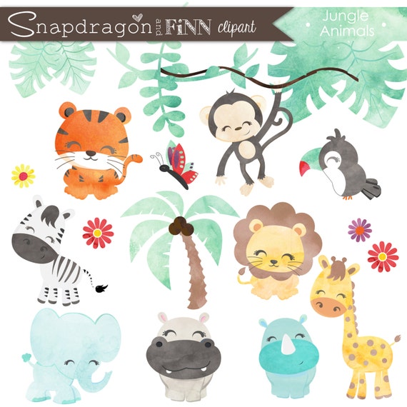 Buy5get5 Aquarelle Jungle Clipart Clipart Aquarelle Animaux Etsy Buy5get5 Aquarelle Jungle Clipart Clipart Aquarelle Animaux Etsy