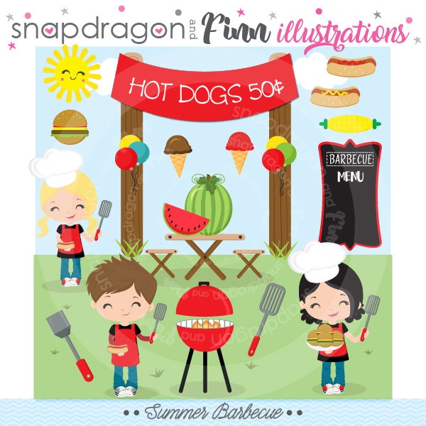 bbq clipart barbecue clipart summer picnic clipart summer