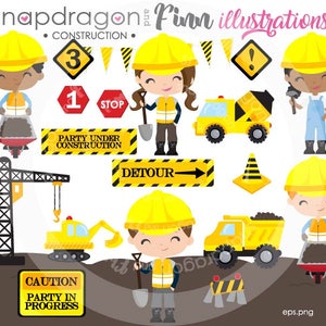 BUY5GET5 Construction clipart, Constructions Truck clipart, Construction Boy, Construction Papers, Truck clipart, image 1