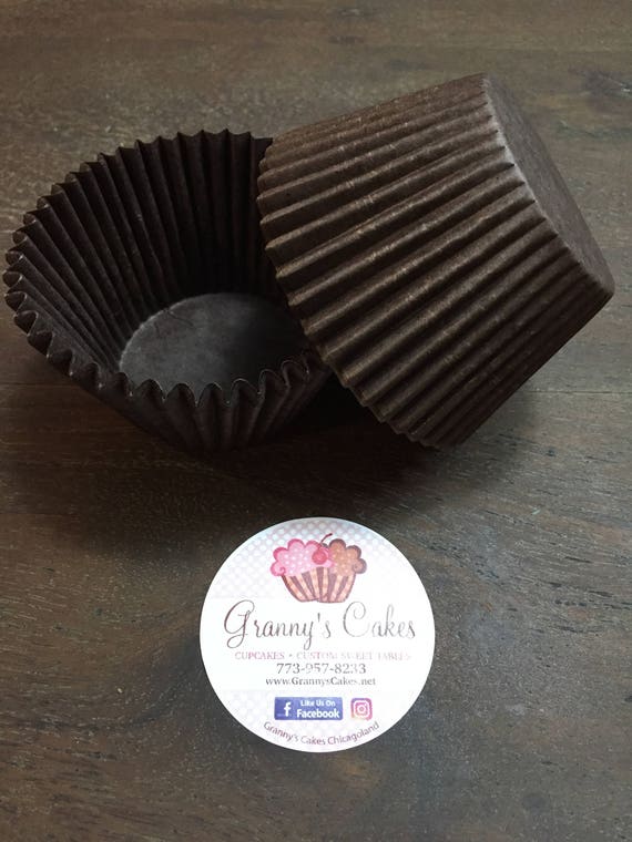 2" X 1-3/4" Brown "Taller" Standard Size Greaseproof Baking Cup • Baking Liner • Baking Cups • Muffins • Paper Liners  • Brown Baking Cup