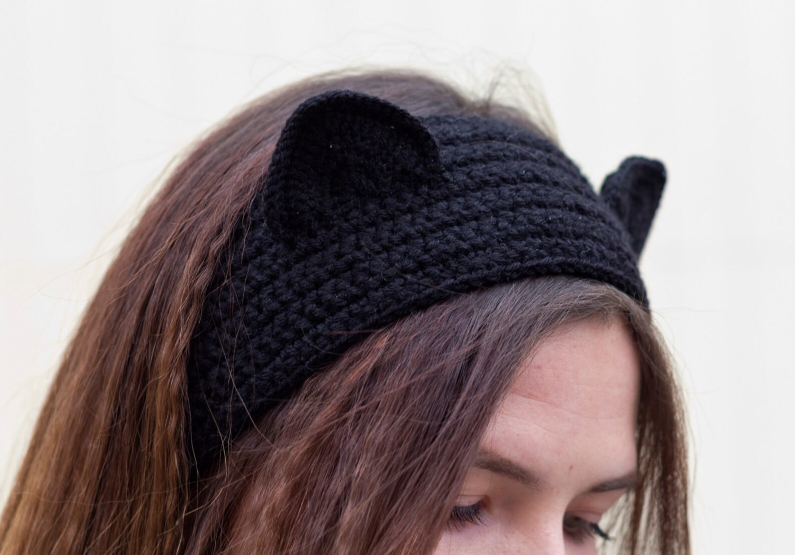 Cat ears headband Crochet women headband Crochet cat ears Ear Etsy