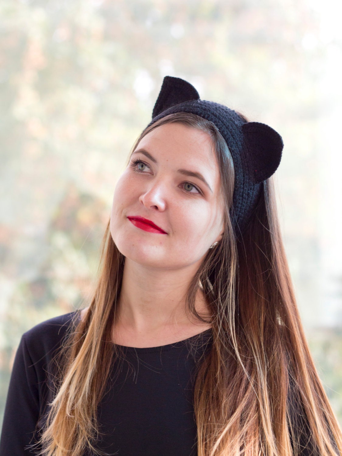 Cat ears headband Crochet women headband Crochet cat ears Ear | Etsy
