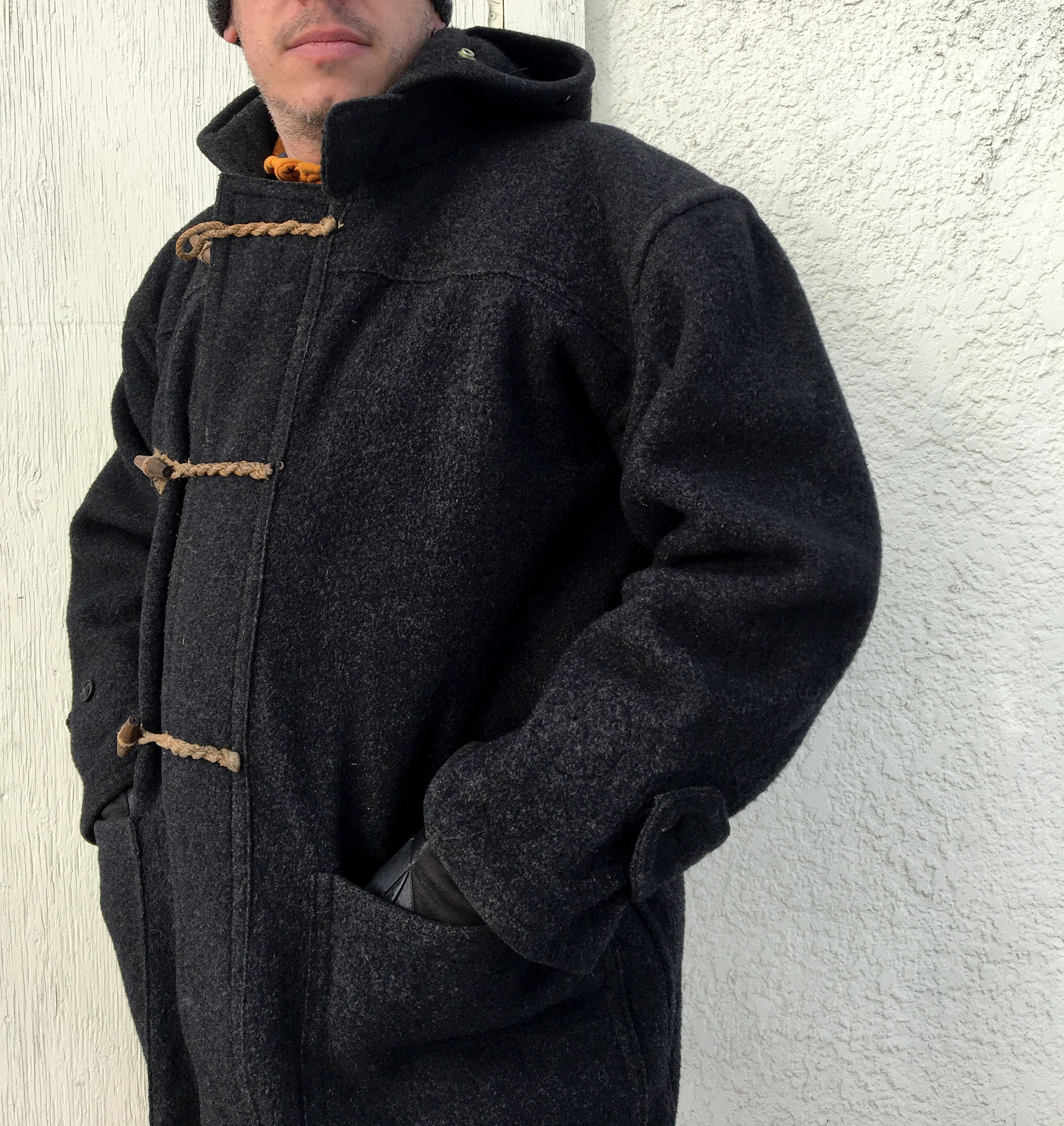 WW2 Royal Navy Men's Grey Wool Duffle Coat/AUTHENTIC Etsy