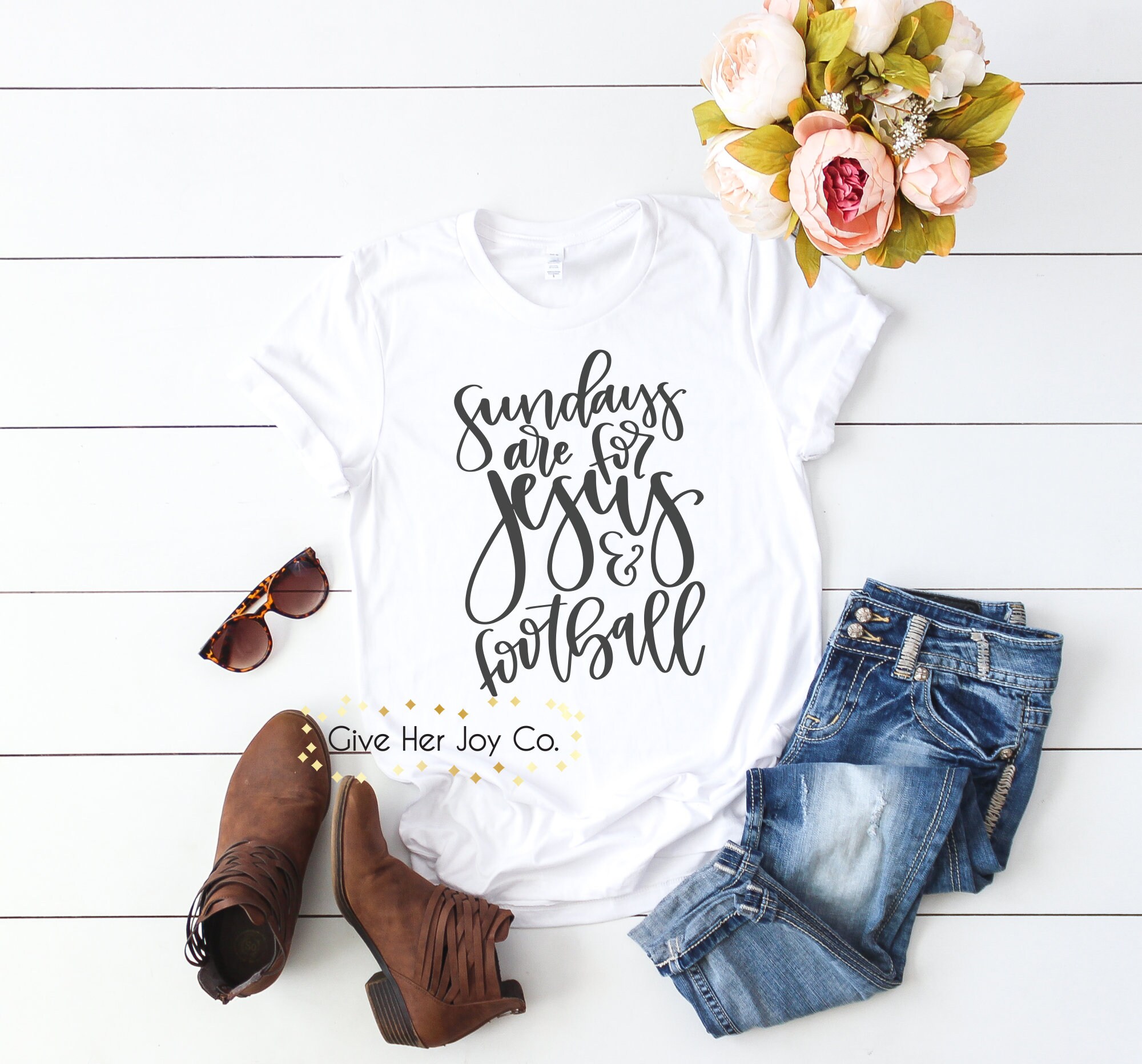 Sundays are for Jesus and Football Shirt Football Shirt | Etsy