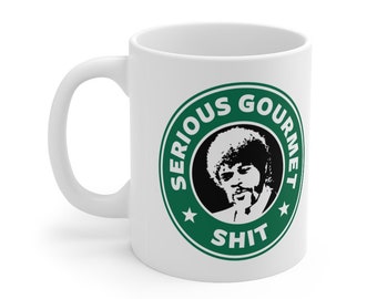 Serious gourmet sh!t pulp fiction Starbucks coffee inspired decal for laptop window car tablet or wall