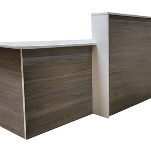 8ft ADA Malibu Reception Desk, Reception Counter, Sales Counter, Office Desk, Front Counter