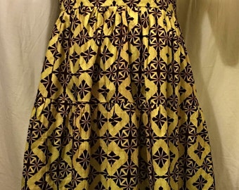 African Print Summer Dress
