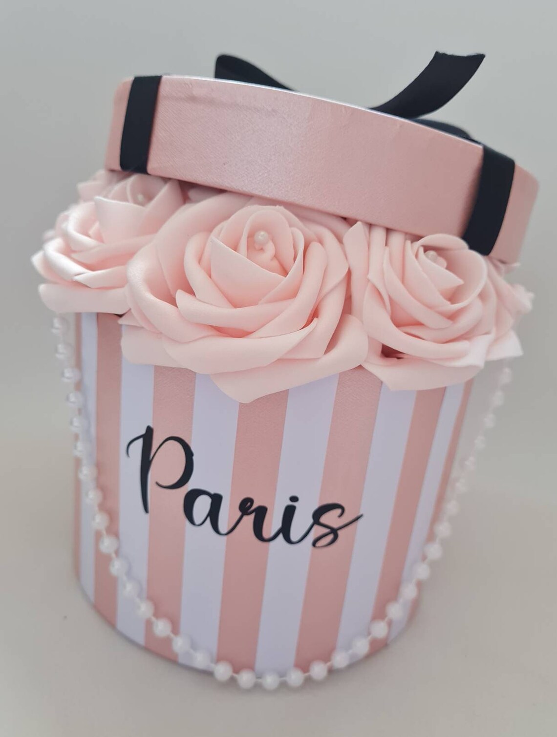 Hat Box Flowers Flower Hat Box Roses Fleurs Floral Etsy