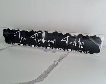Personalised Acrylic Family Name Sign, Home Decor
