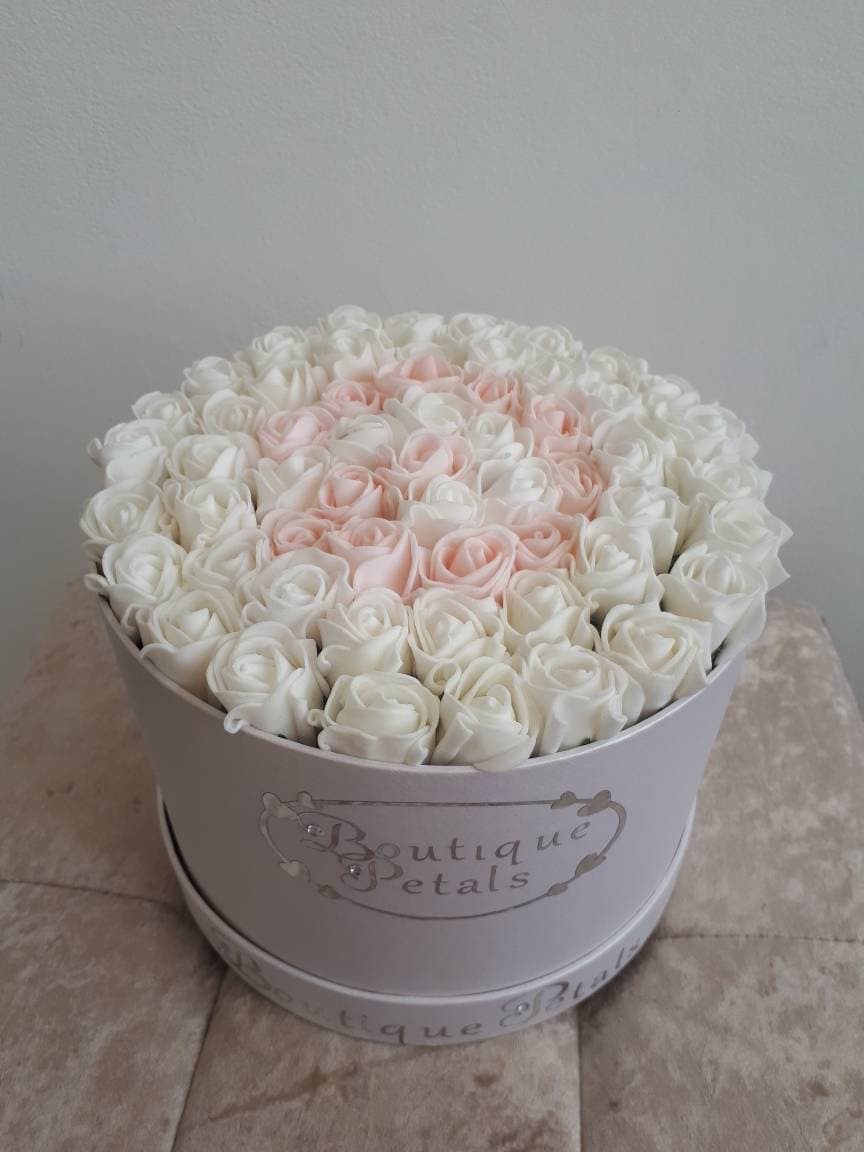 Flower hat box/Forever roses Hat Box Etsy