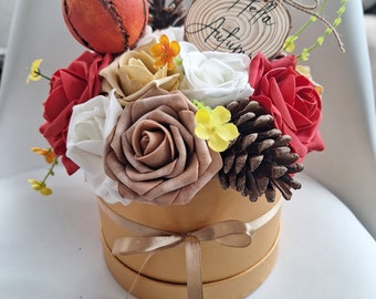 Autumn Rose Flower Bouquet / Artificial Flowers / Fall Colours / Autumn / Autumn Flowers