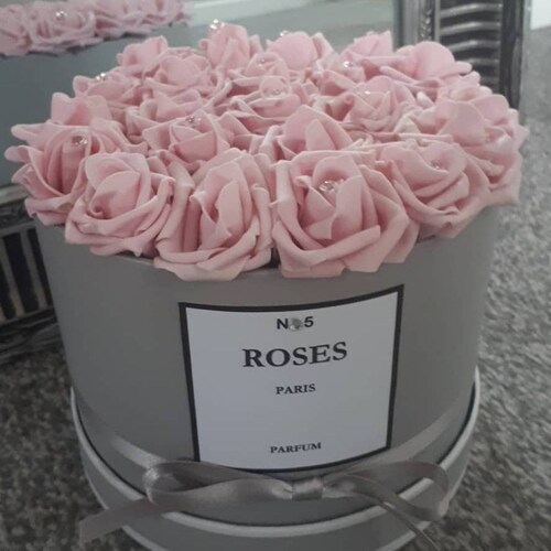 Hat Box Flowers / Rose Hat Box / Flower Hat Box / Forever Etsy