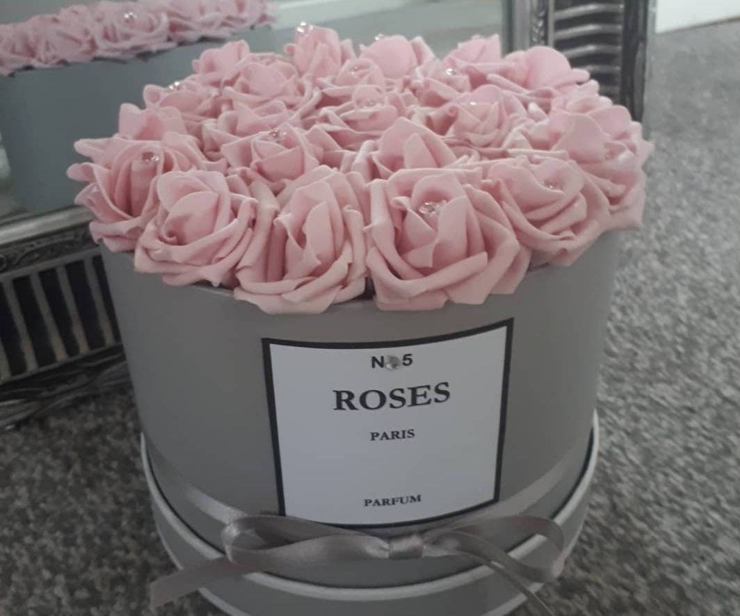 Hat Box Flowers / Rose Hat Box / Flower Hat Box / Mothers Day Etsy UK