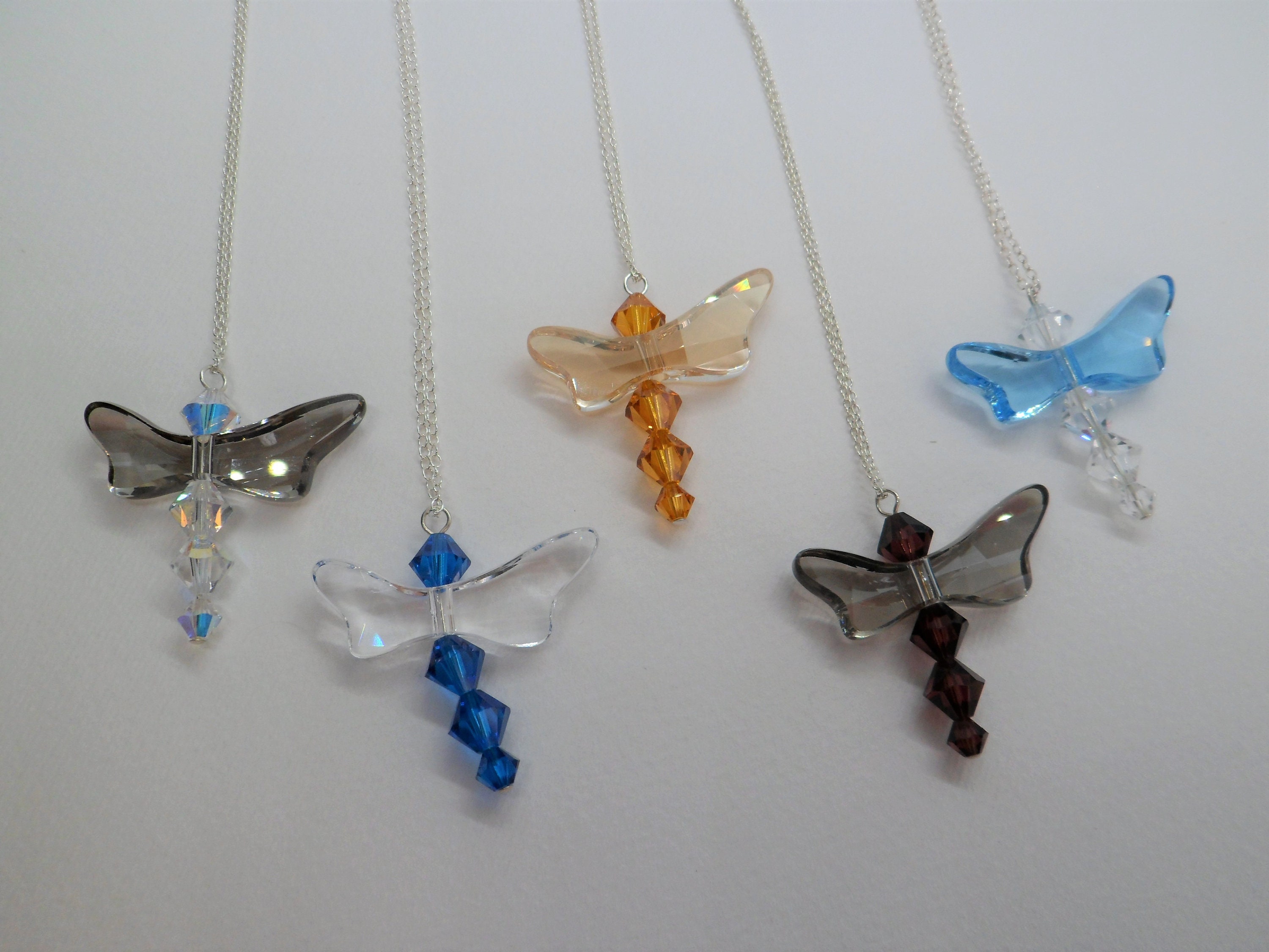 Dragonfly pendant with swarovski deals