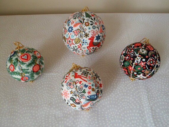 Liberty of London Fabric Christmas Baubles