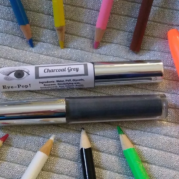 Charcoal Grey mascara (Cool/Neutral), by Eye Pop! (10 mL tube)
