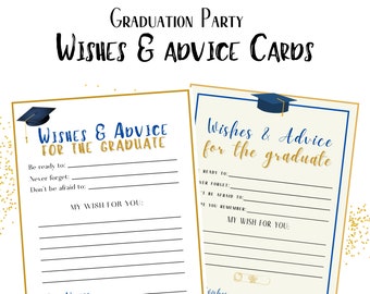 Blue Grad - Best Is Yet To Come Graduation Advice Cards | Set Of 20 | 4.75x7.25 Inches