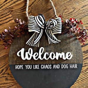 14&#39; &#39;Welcome&#39; Holzschild