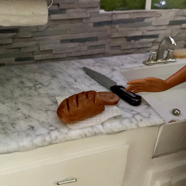 1:6 escala miniatura casa de muñecas de comida, pan