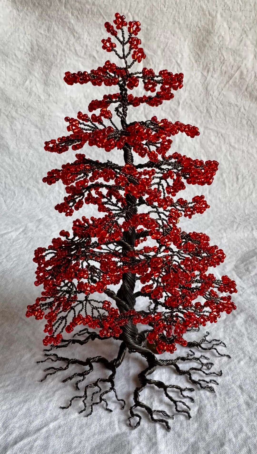 Wire Beaded Goth Christmas Tree. - Etsy