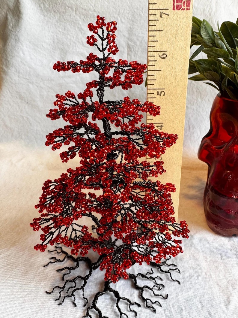 Wire Beaded Goth Christmas Tree. - Etsy