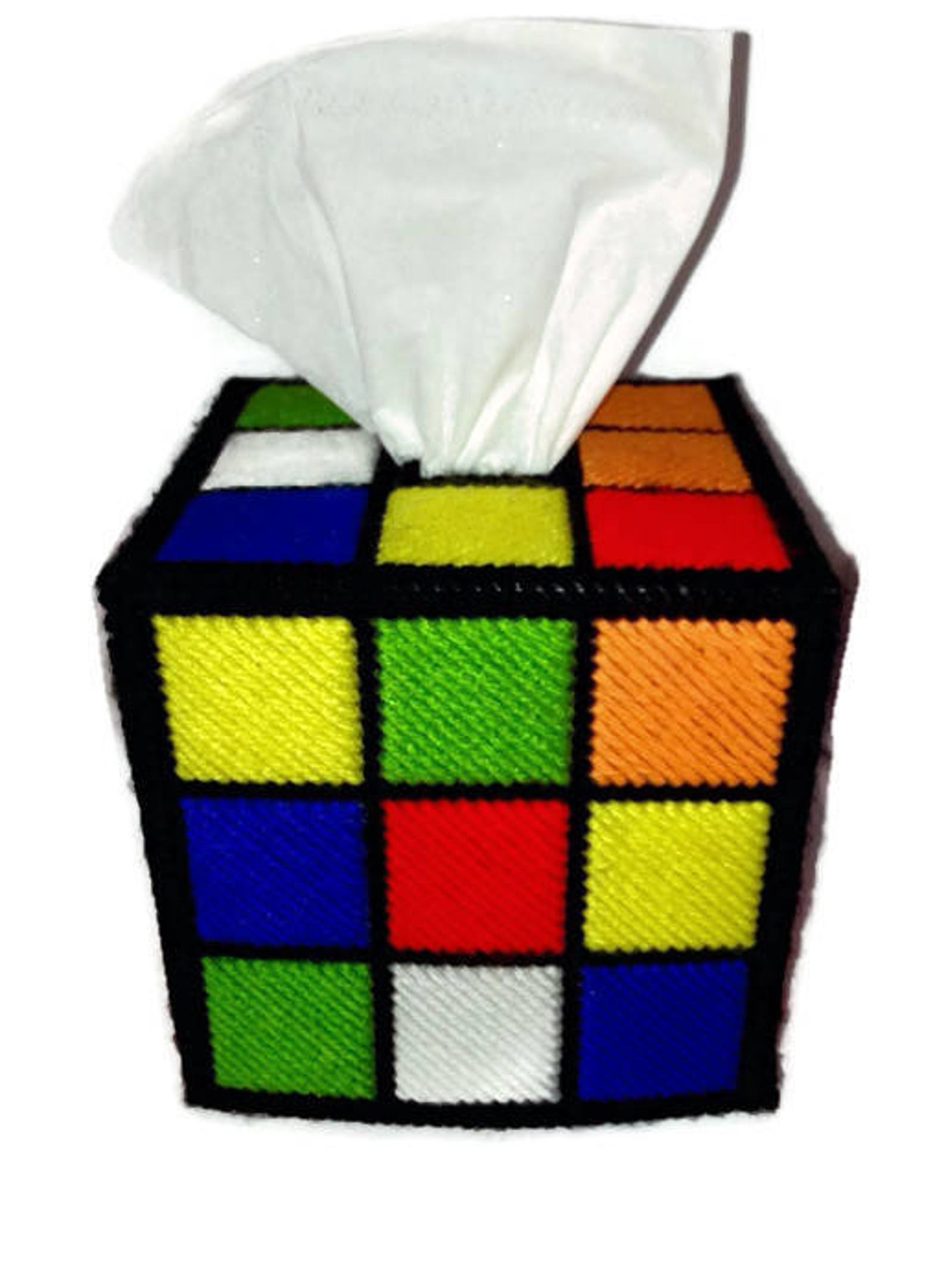 Rubik's Cube Tissue Box / Kleenex Box Cover Etsy