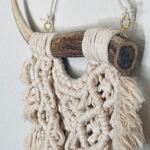 Macrame Wall Hanging Deer Antler