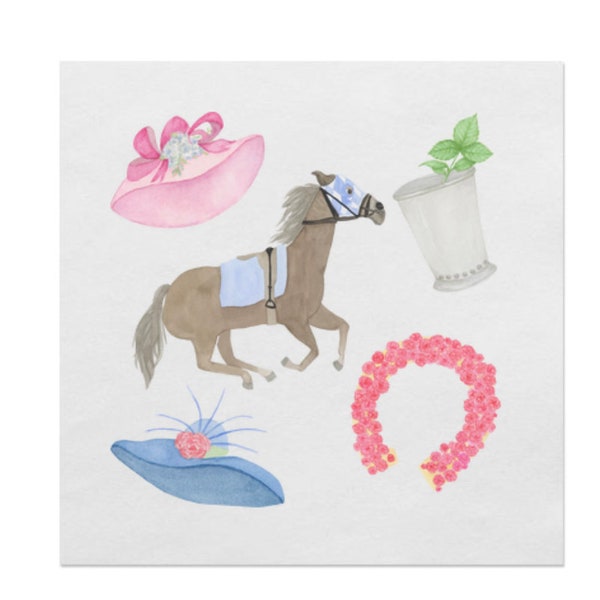 Kentucky Derby | Engagement Party | Bachelorette | Bridal Shower | Cocktail Napkins