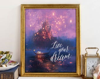 tangled poster etsy