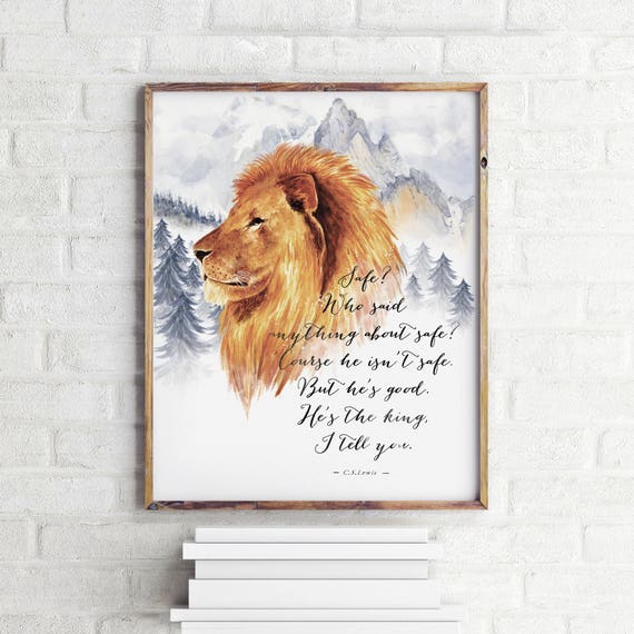 narnia art print cs lewis printable quote poster etsy