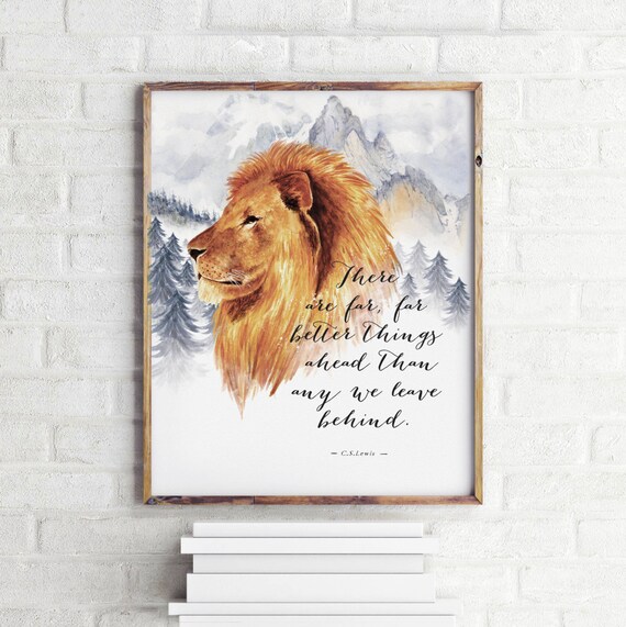 Aslan Zitat Narnia Kunstdruck Cs Lewis Druckbare Zitat Etsy