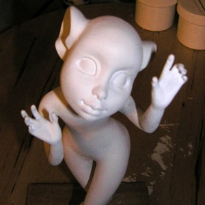 La poupée argile 500g 1,1 livres. Pâte à modeler auto-séchante idéale pour les poupées OOAK, bjd, sculpture. image 4