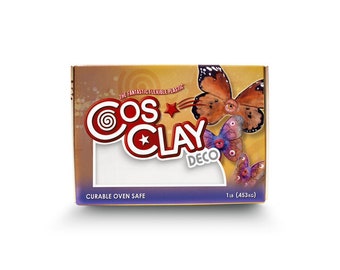 Cosclay Déco Blanc. 454 g (1 lb) souple, solide