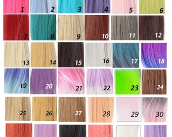 Weft, hair for doll, barbie, monster high, bjd, art doll, textile doll, Pullip. Hair for custom doll. Size 100cm *25cm