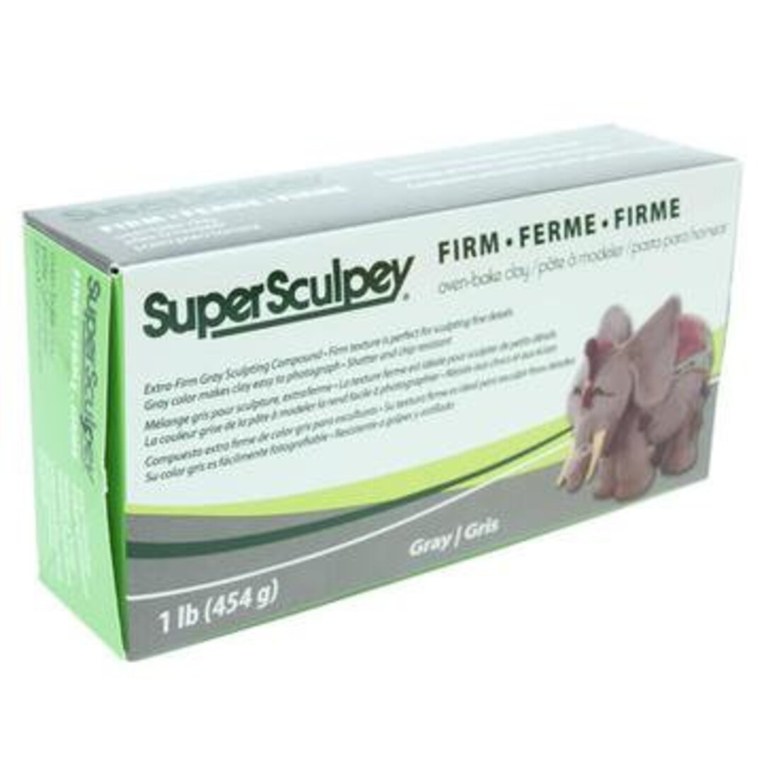 Super Sculpey Firm 1lb 454g., Gray Color, Oven Baked Polymer Clay for  Sculpture Making, Forming and Modeling Material for Doll Art Making -   Norway