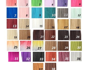 Weft, hair for doll, barbie, monster high, bjd, art doll, textile doll, Pullip. Hair for custom doll. Size 100cm *15cm