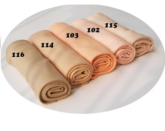 Doll skin fabric, jersey skin fabric by DeWitte Engel, 100% cotton, 1/2 metre, 5 colours available. Fabric White Angel.