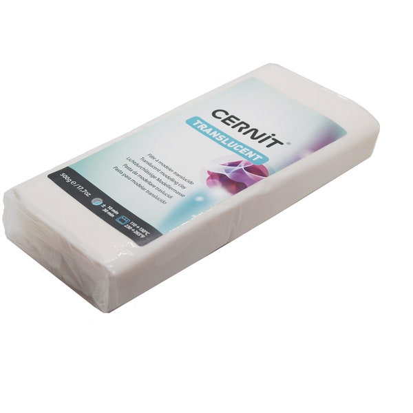 Cernit Translucent polymer clay white, 500g (1,1 lb)