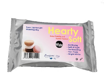 Hearty Soft air dry clay. Flexible, lightweight and strong. 100g