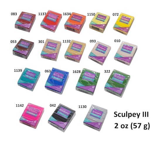 Sculpey III, polymer clay 56g (2oz).