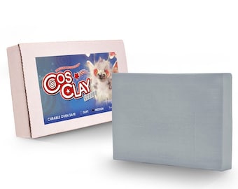 Cosclay Sculpt: Medium Firm Gray. 454g (1lb) flexible, strong.