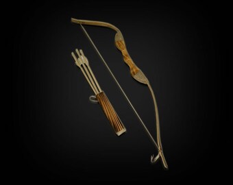 Children S Wooden Bow And Arrow And Crossbow Set Kids Etsy
