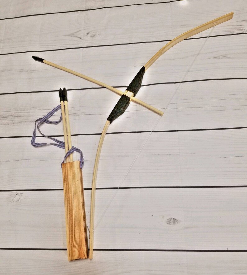 Wooden Bow and Arrow set kids youth toyFor archery hunting Etsy