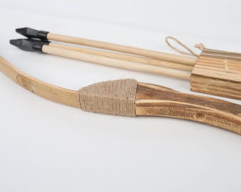 Woodland Adventure Kids Wooden Bow and Arrow Set - Unleash the Archer Within!