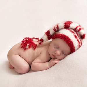 Newborn santa hat  | Christmas hat | Christmas newborn hat | Newborn boy christmas outfit| Newborn christmas props