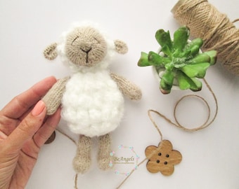 Knit lamb toy  | Stuffed Animal | Sheep Photo Prop | Lamb stuffie | Sheep Toy | Knitted sheep toy |  Knitted doll