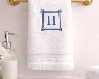 Personalised embroidered towel 100% cotton custom hand towel new home gift monogrammed bath towel gift for family luxury towel set wedding