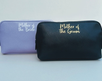 Personalised makeup bag for mother of the groom customised gift for mother of the bride cosmetic bag proposal for bridesmaid gift for her